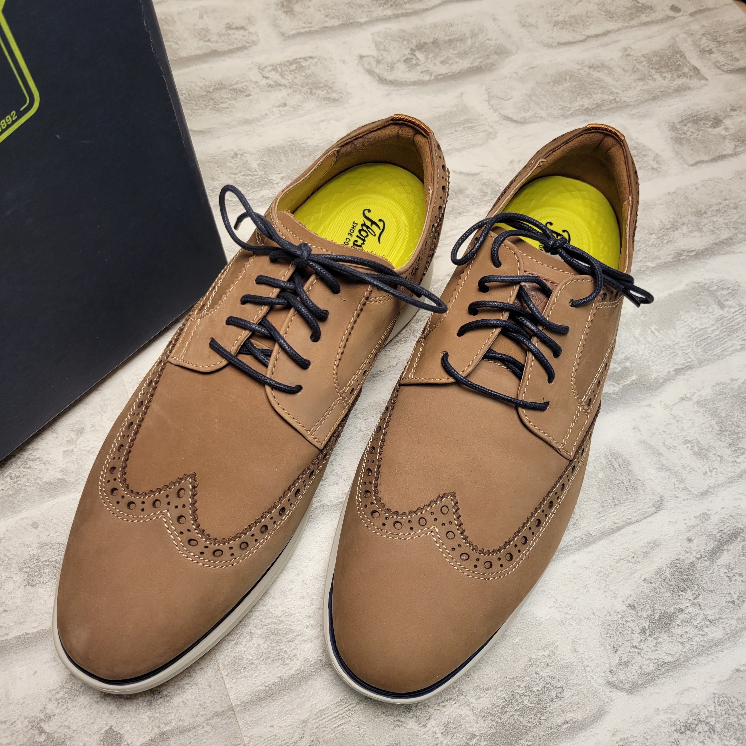 Florsheim Fuel Wingtip Oxford,  7.5W Tan Nubuck (7872373948654)